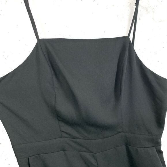 4Sienna Womens Spaghetti Strap Jumpsuit Back Buttons Cutout Black Size Large - Picture 5 of 15